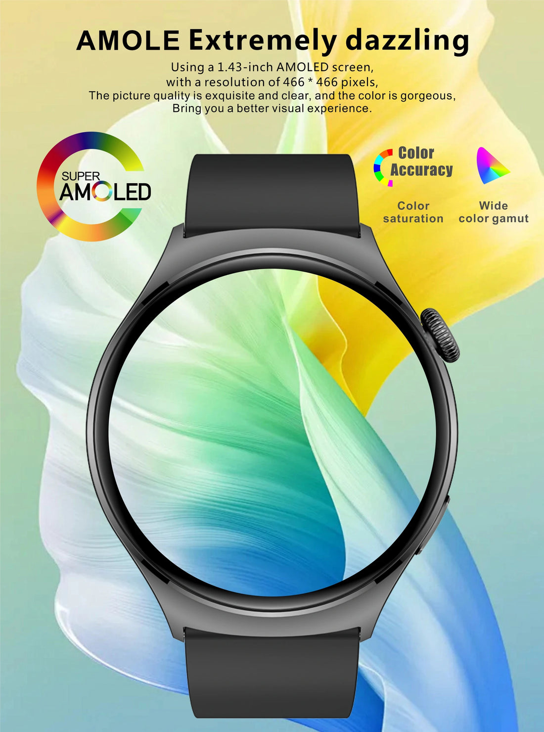 Aolon Mars R3 Smartwatch – Health & Fitness Tracker