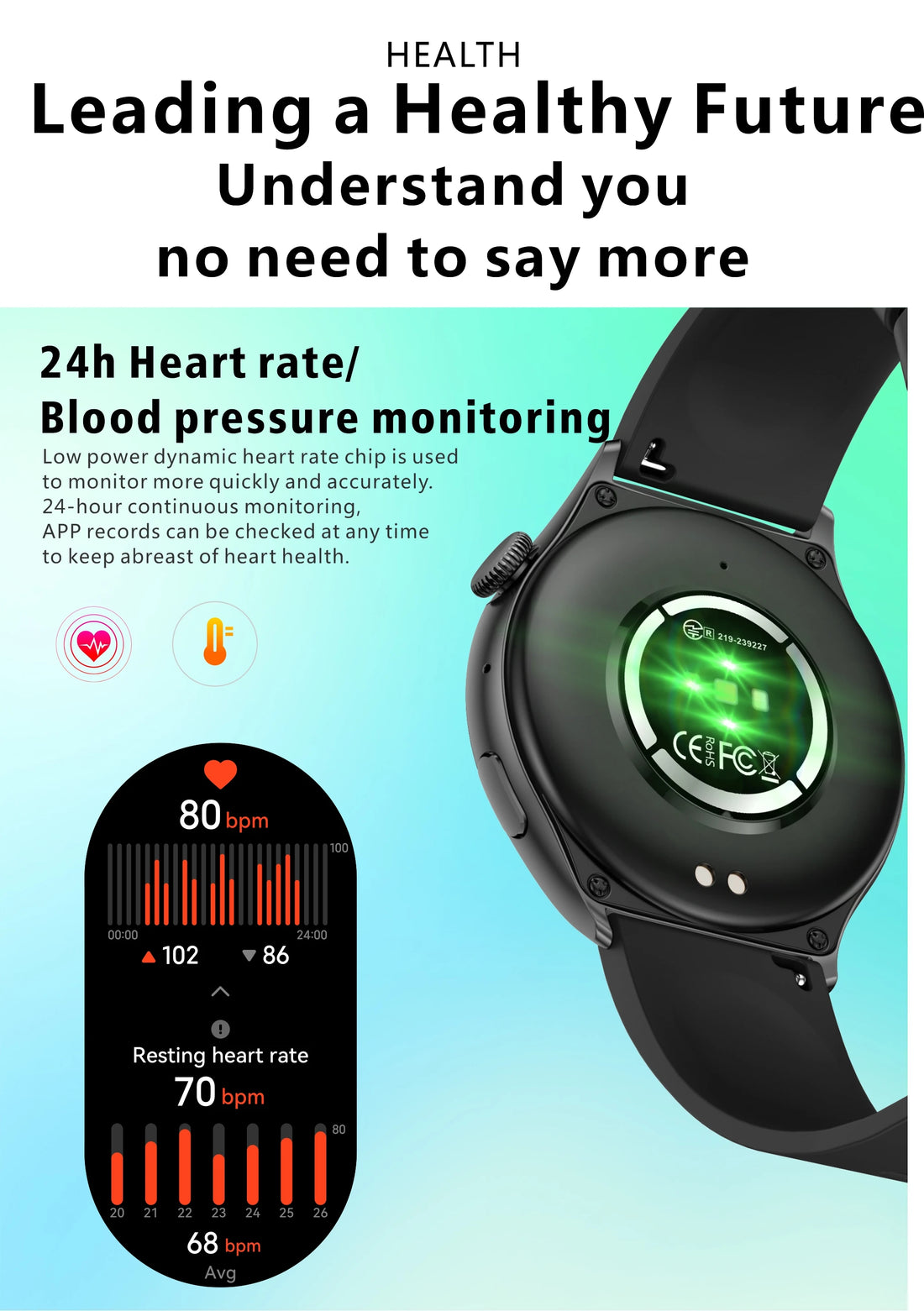Aolon Mars R3 Smartwatch – Health & Fitness Tracker