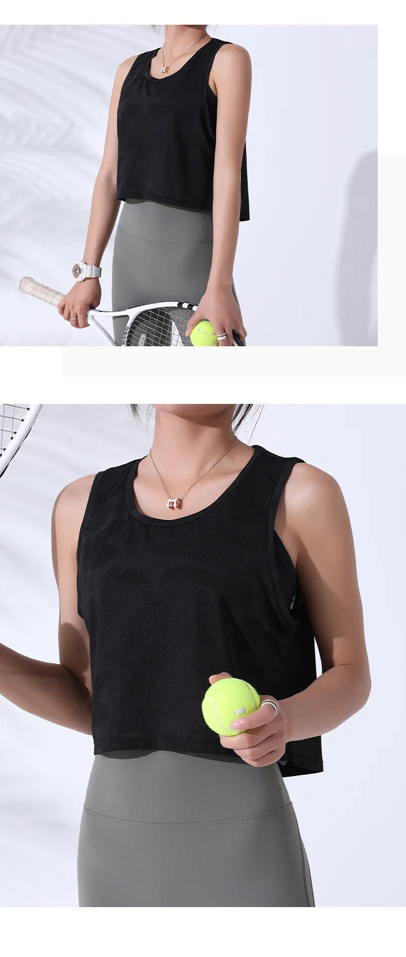 Women’s Camouflage Mesh Fitness Crop Top – Sleeveless Gym Vest