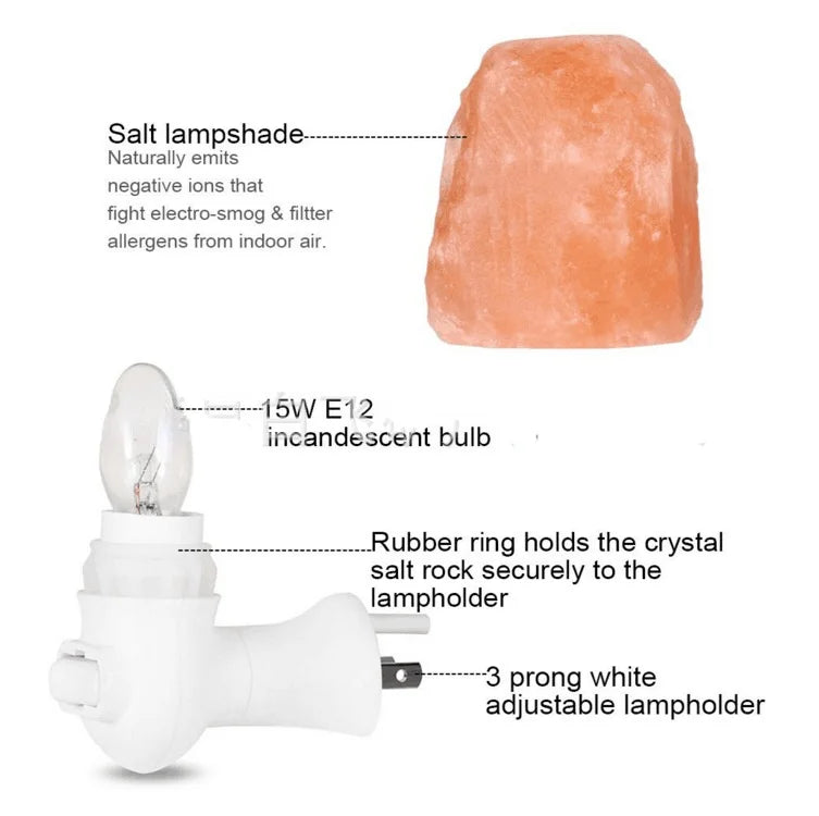 Himalaya Crystal Salt Lamp – Twin Tower USB Night Light