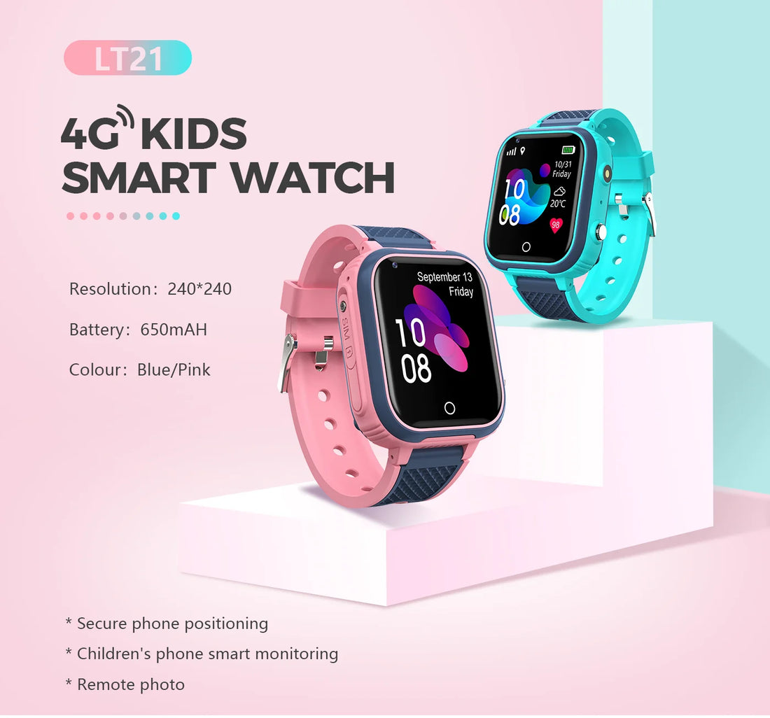 LT21 Kids 4G Smartwatch with GPS & Video Call