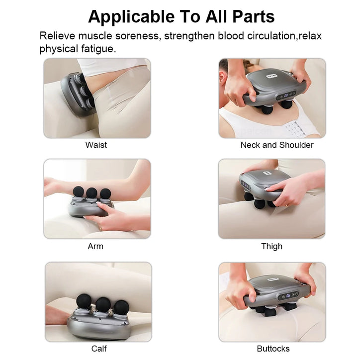 Professional Six-Head Fascia Gun Muscle Massager
