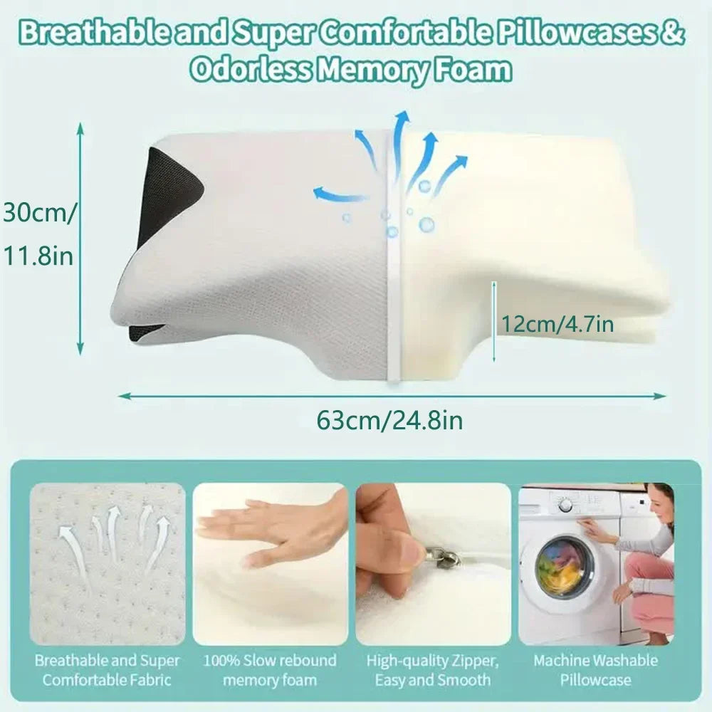Butterfly Memory Foam Cervical Pillow with Neck Support