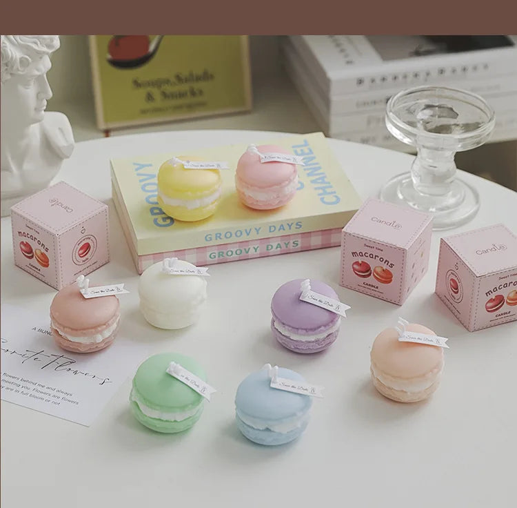 Macaron-Shaped Soy Wax Scented Candle