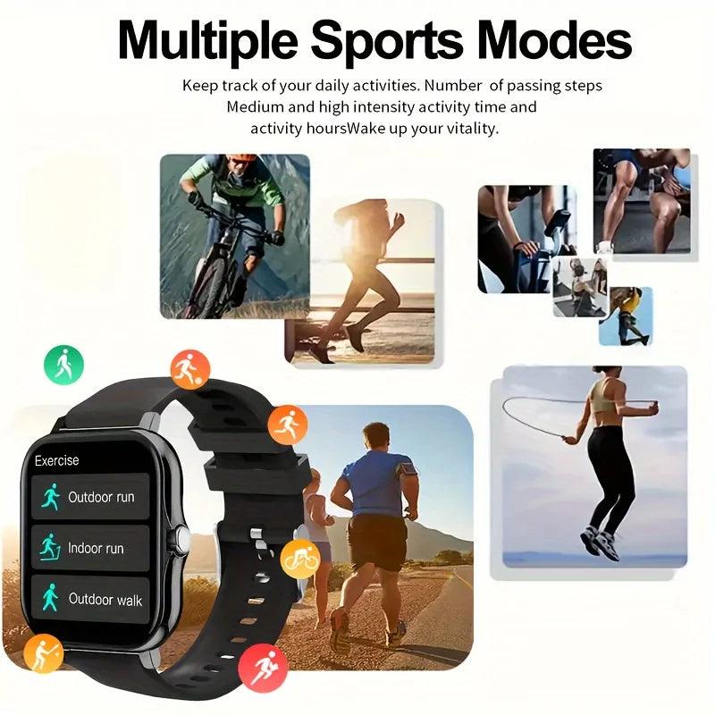 KESHUYOU 2025 Smartwatch – Call, Messages & Fitness Tracking