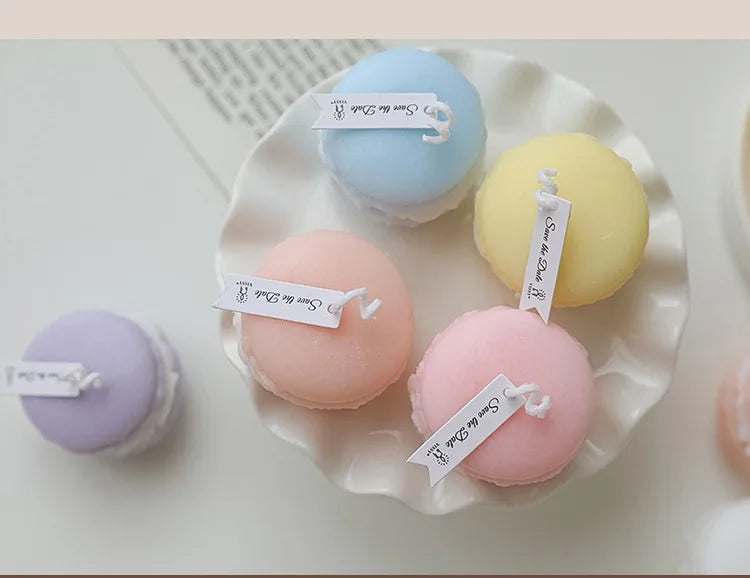 Macaron-Shaped Soy Wax Scented Candle