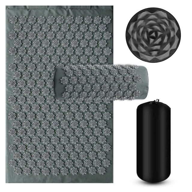 Acupressure Yoga Mat & Kuznetsov Applicator Cushion