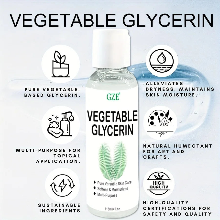 GZE 100% Pure Vegetable Glycerin – Moisturizing & Skin Care
