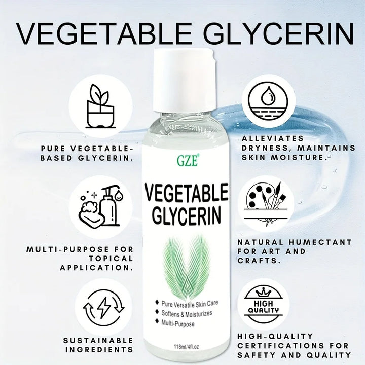 GZE 100% Pure Vegetable Glycerin – Moisturizing & Skin Care