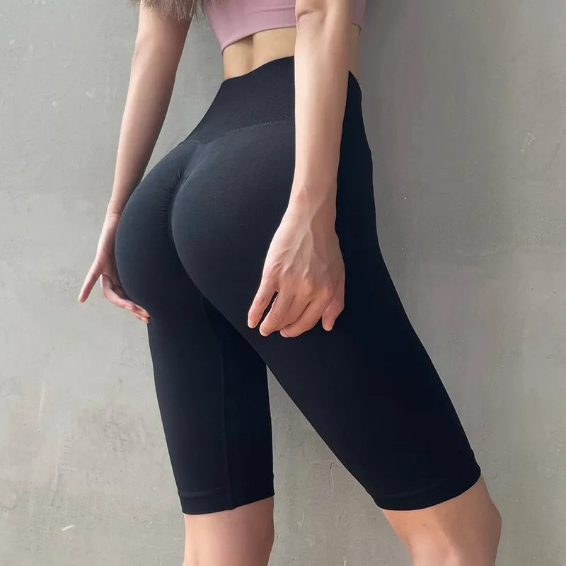Women’s High Waist Yoga & Fitness Shorts – Tummy Control