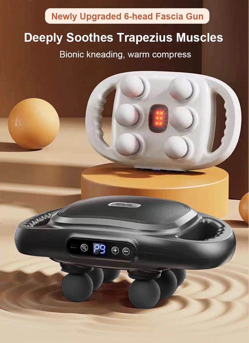 Professional Six-Head Fascia Gun Muscle Massager