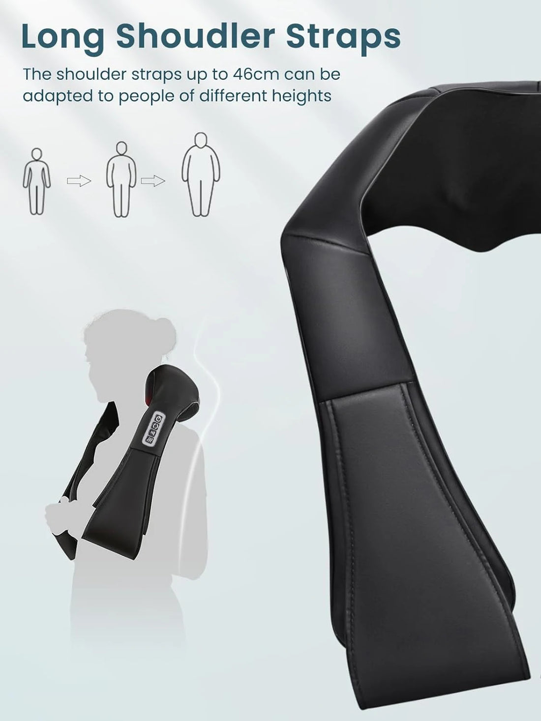 Heated Shiatsu Neck & Shoulder Massage Pillow
