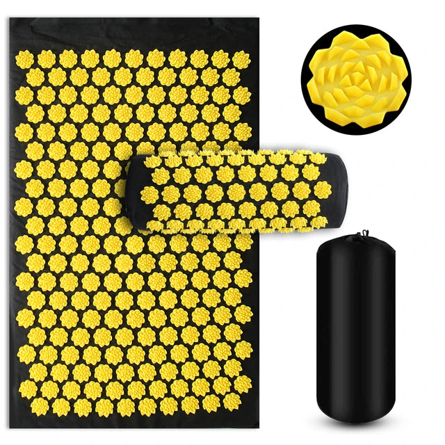 Acupressure Yoga Mat & Kuznetsov Applicator Cushion