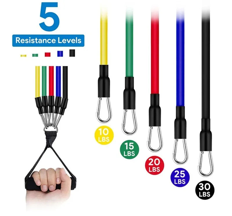 11-Piece Resistance Band Set – Pull Rope & Fitness Accessories
