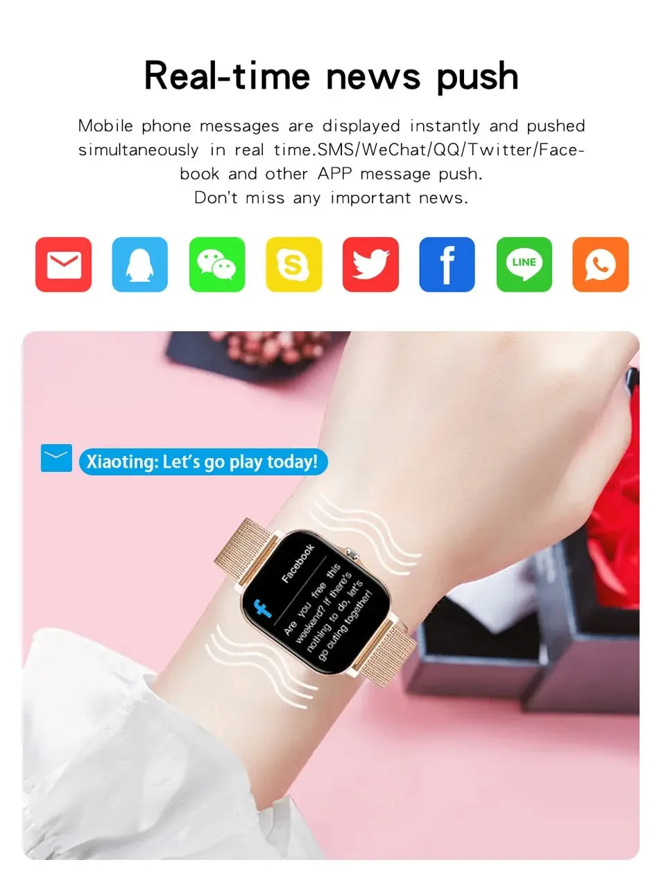 2024 Bluetooth Call Smartwatch – Fitness Tracker & Waterproof