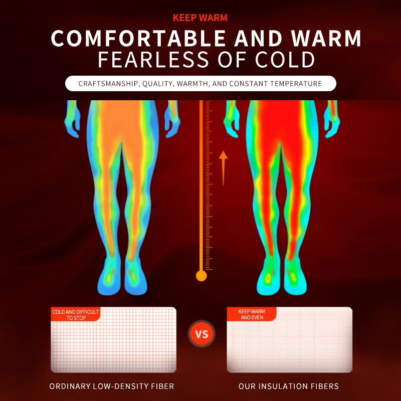 Men’s Warm Plush Sports Pants – Slim Fit & High Elasticity
