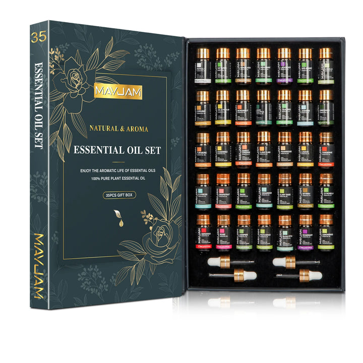 MAYJAM 35-Piece Essential Oils Set for Diffuser & Home