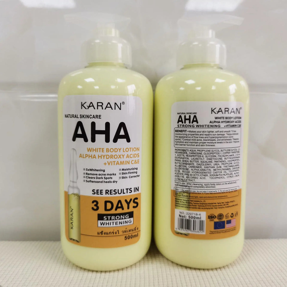 Whitening Body Cream – Hydroxy Acids & Vitamin C&E
