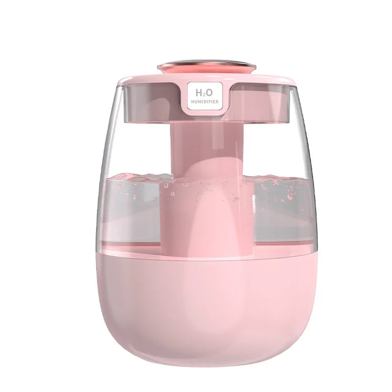 USB Air Humidifier & Aroma Diffuser – Double Spray with LED Light