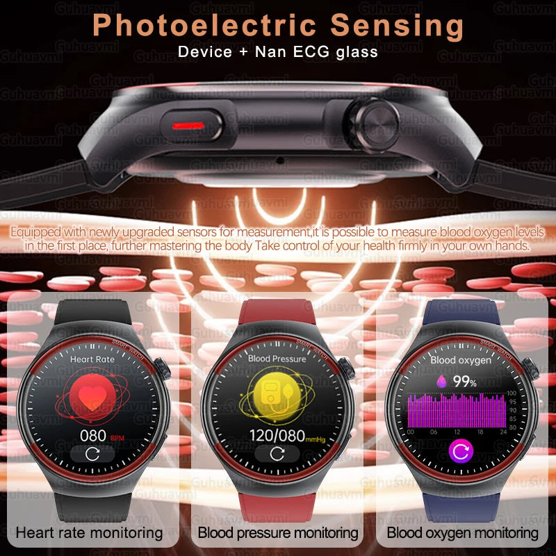 2025 High-End Laser Detection Smartwatch – Men’s Health