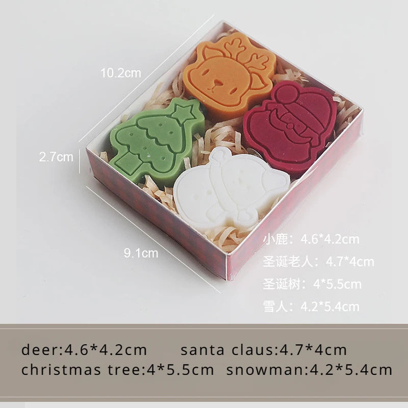 4-Piece Christmas Scented Candle Set with Box