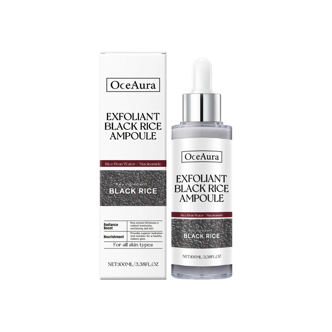 Black Rice Exfoliating Facial Serum – Pore Cleansing & Brightening