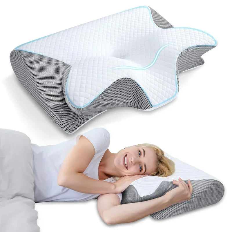 Butterfly Memory Foam Cervical Pillow with Neck Support