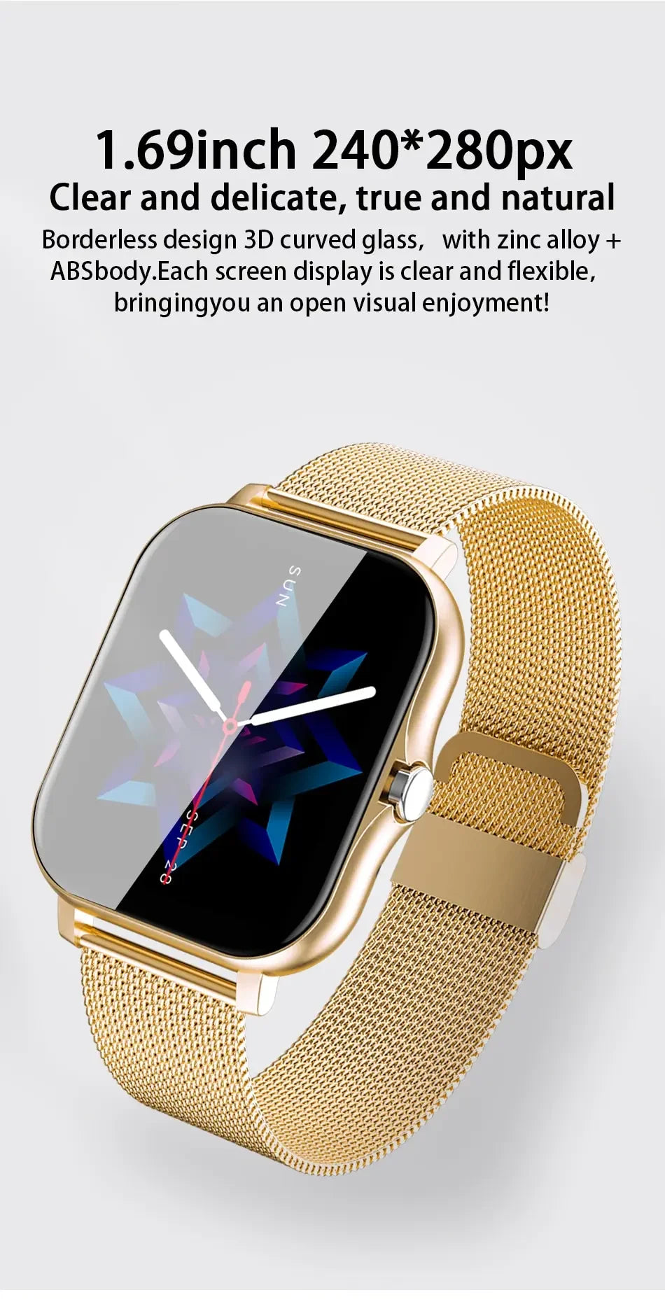 2024 Bluetooth Call Smartwatch – Fitness Tracker & Waterproof