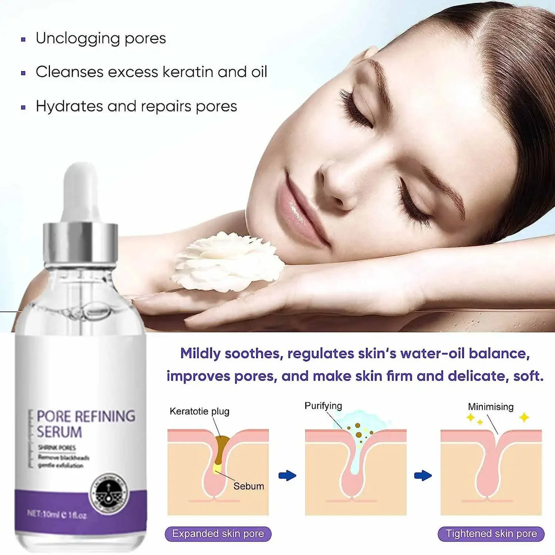 Pore Shrinking Facial Serum – Tightening & Minimizing