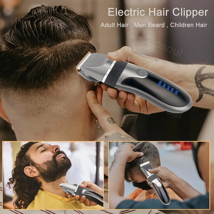 Professional Cordless Hair Clipper & Beard Trimmer