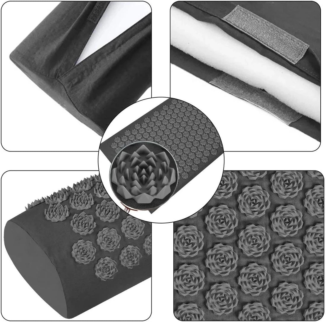 Acupressure Yoga Mat & Kuznetsov Applicator Cushion
