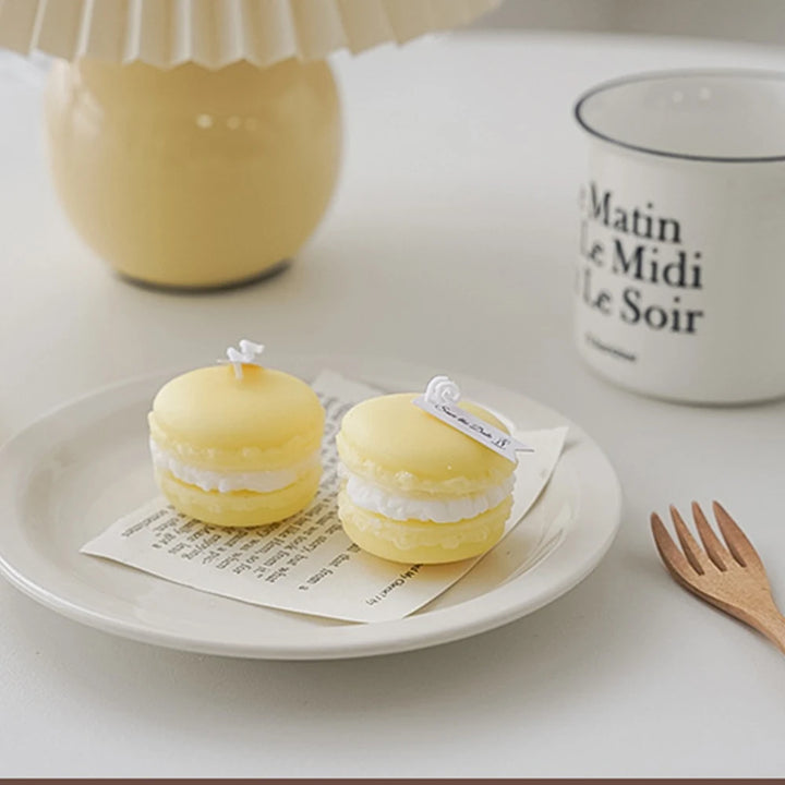 Macaron-Shaped Soy Wax Scented Candle