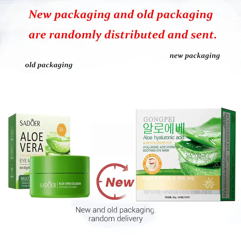 Aloe Vera Collagen Eye Mask – Anti-Dark Circles & Moisturizing