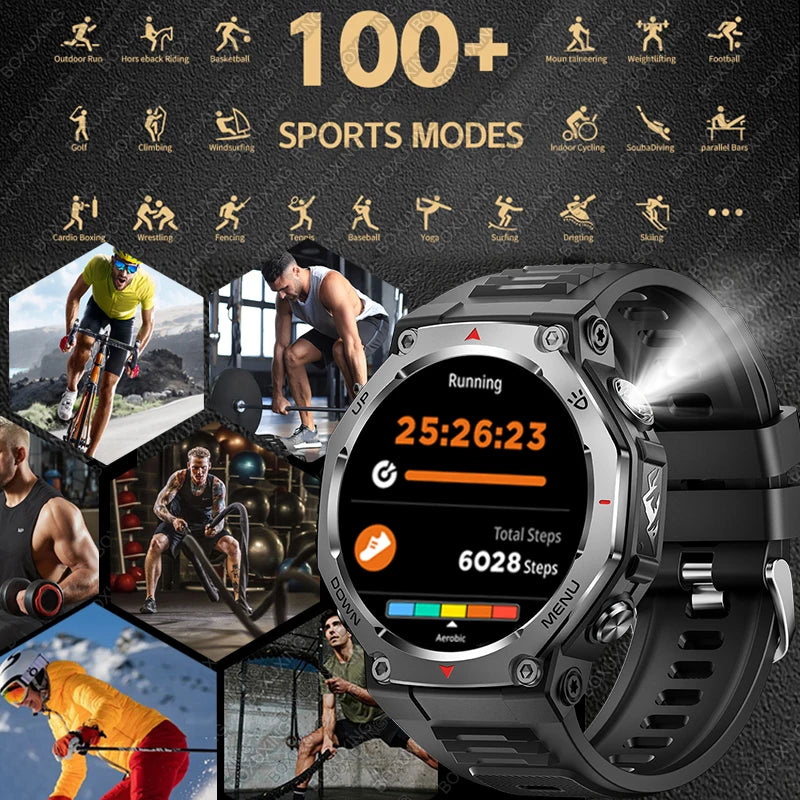 T-Rex 3 GPS Smartwatch – 5ATM Waterproof Military Sport