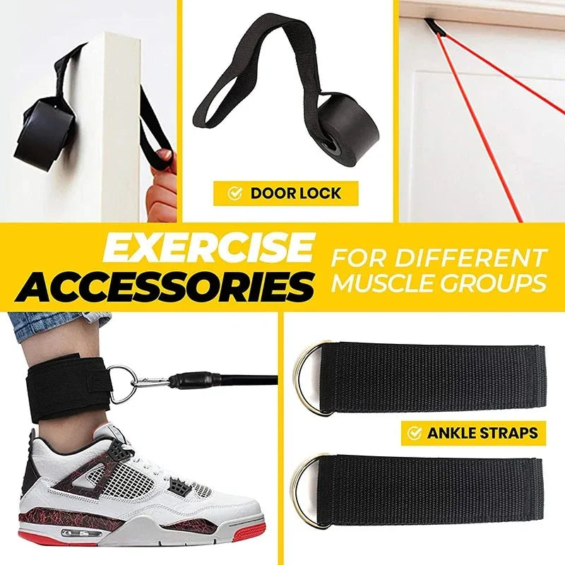 11-Piece Resistance Band Set – Pull Rope & Fitness Accessories