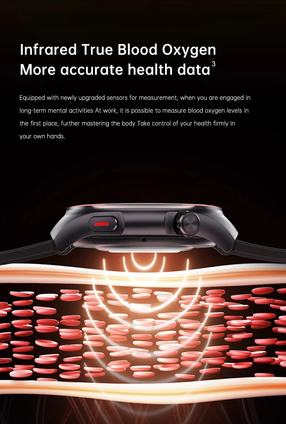 2025 Nursing Health Laser Smartwatch – Blood Pressure & Heart Monitor