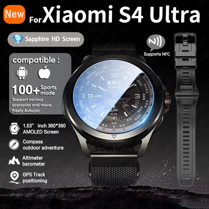 Xiaomi S4 Ultra Smartwatch for – Fitness & Bluetooth Call