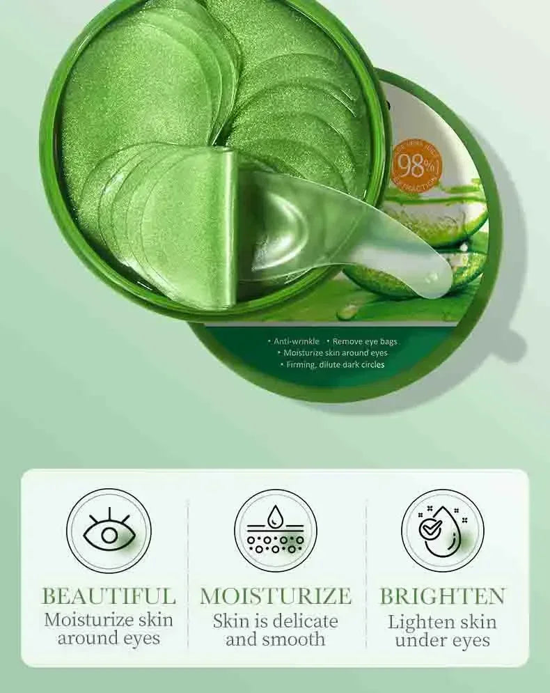 Aloe Vera Collagen Eye Mask – Anti-Dark Circles & Moisturizing
