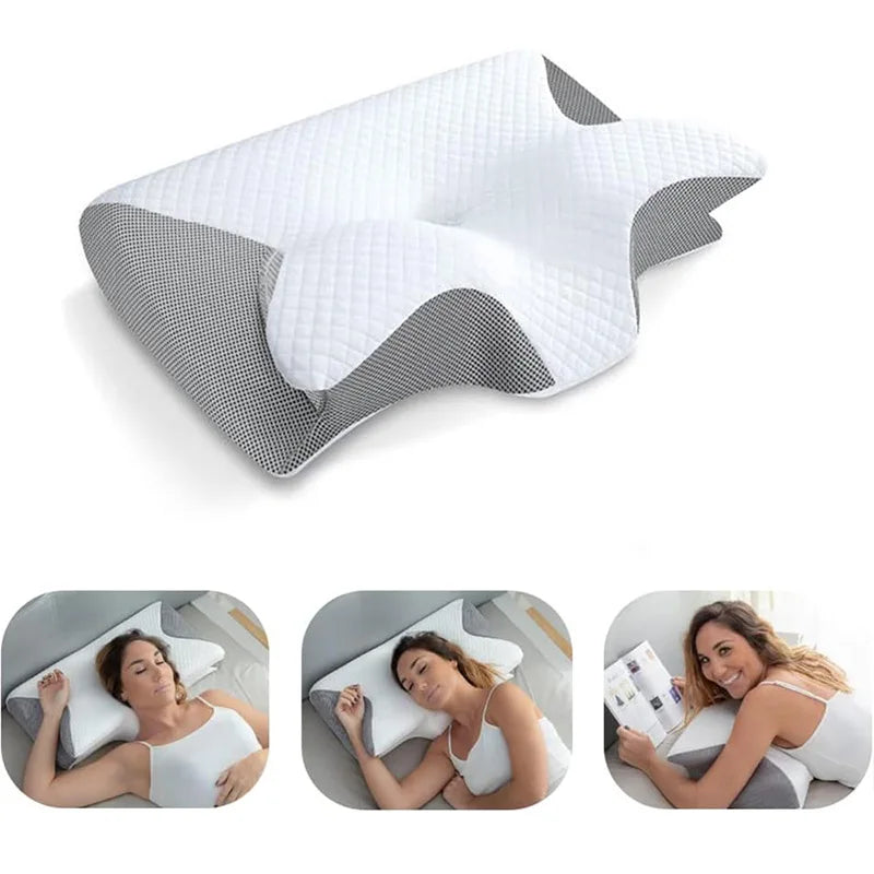 Butterfly Memory Foam Cervical Pillow with Neck Support