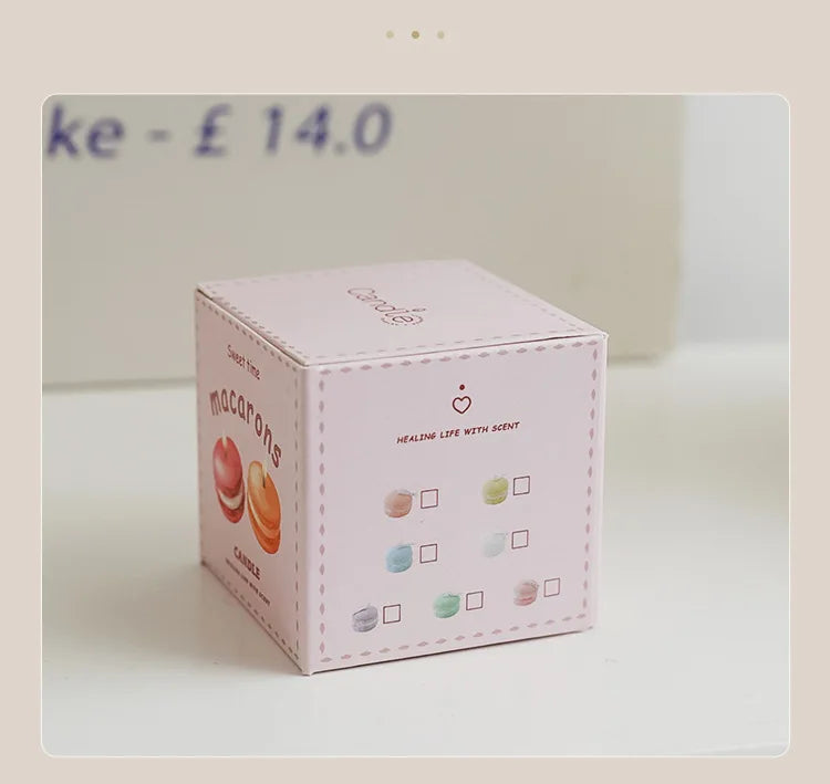 Macaron-Shaped Soy Wax Scented Candle