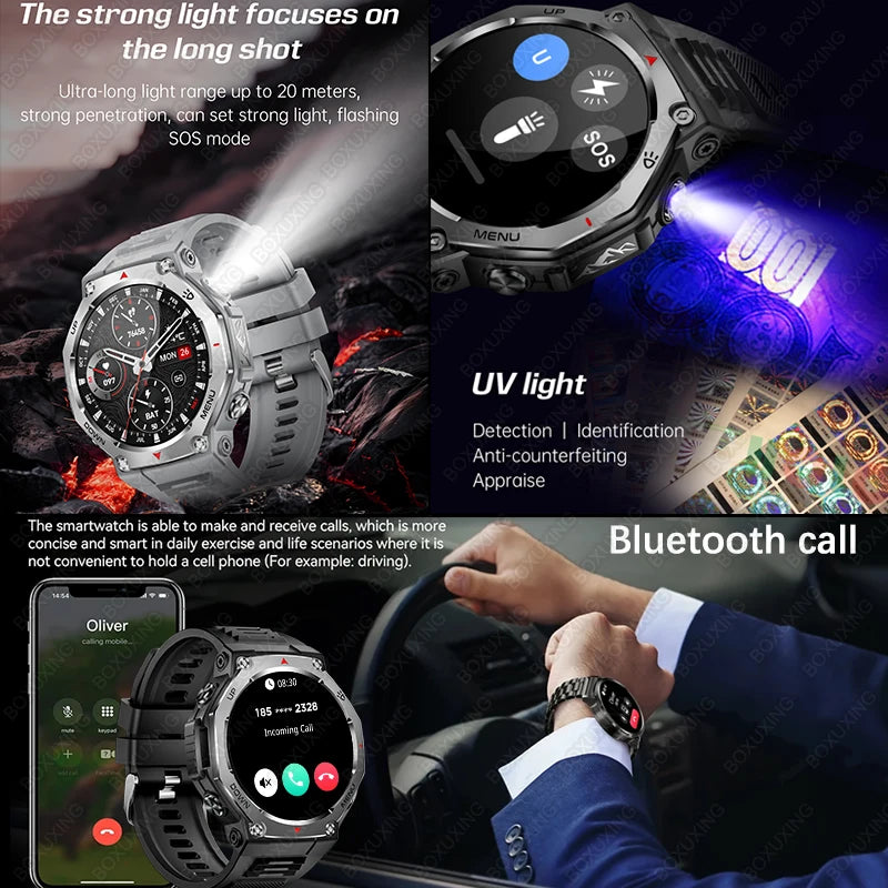 T-Rex 3 GPS Smartwatch – 5ATM Waterproof Military Sport