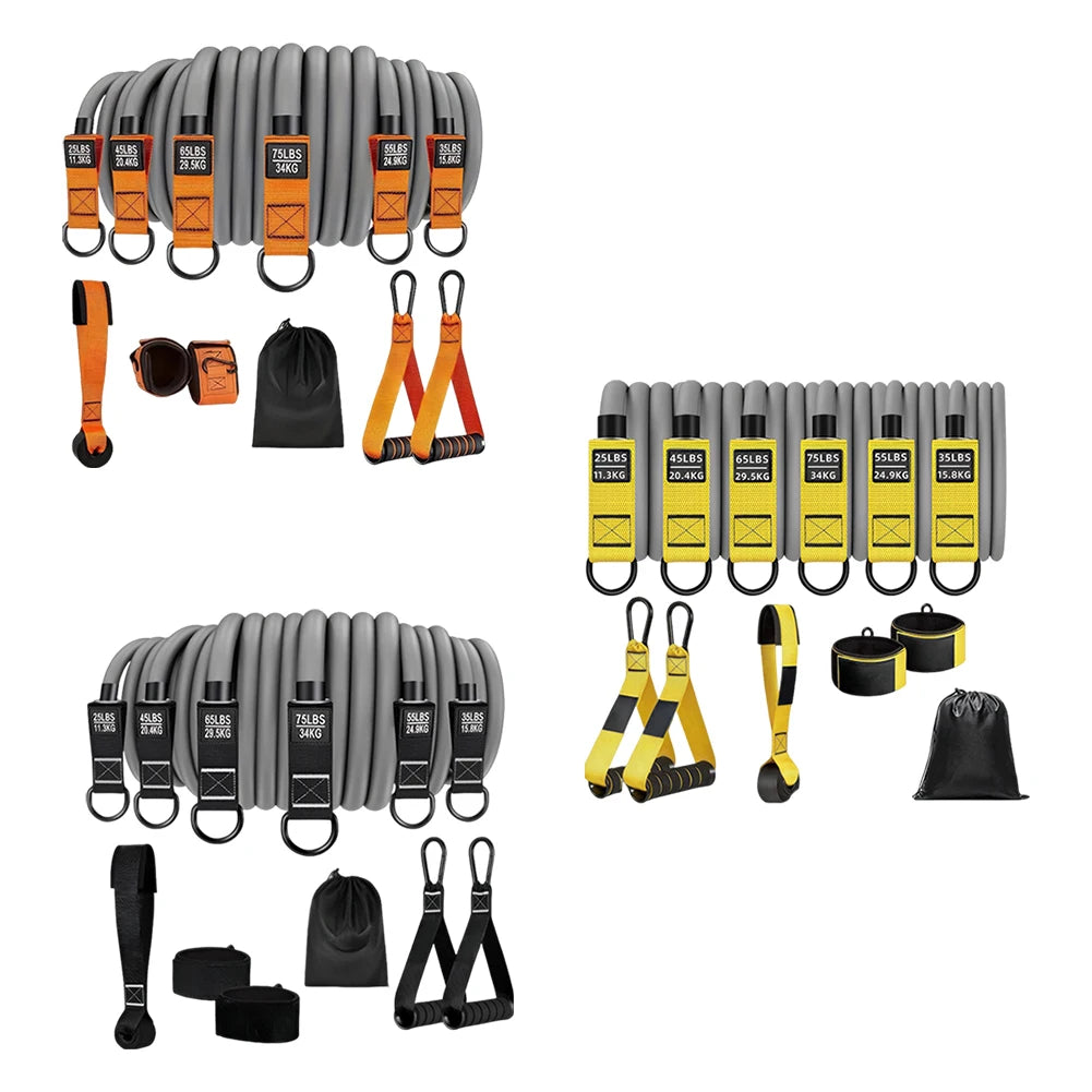 Heavy-Duty Resistance Bands Set with Handles – Multi-Function