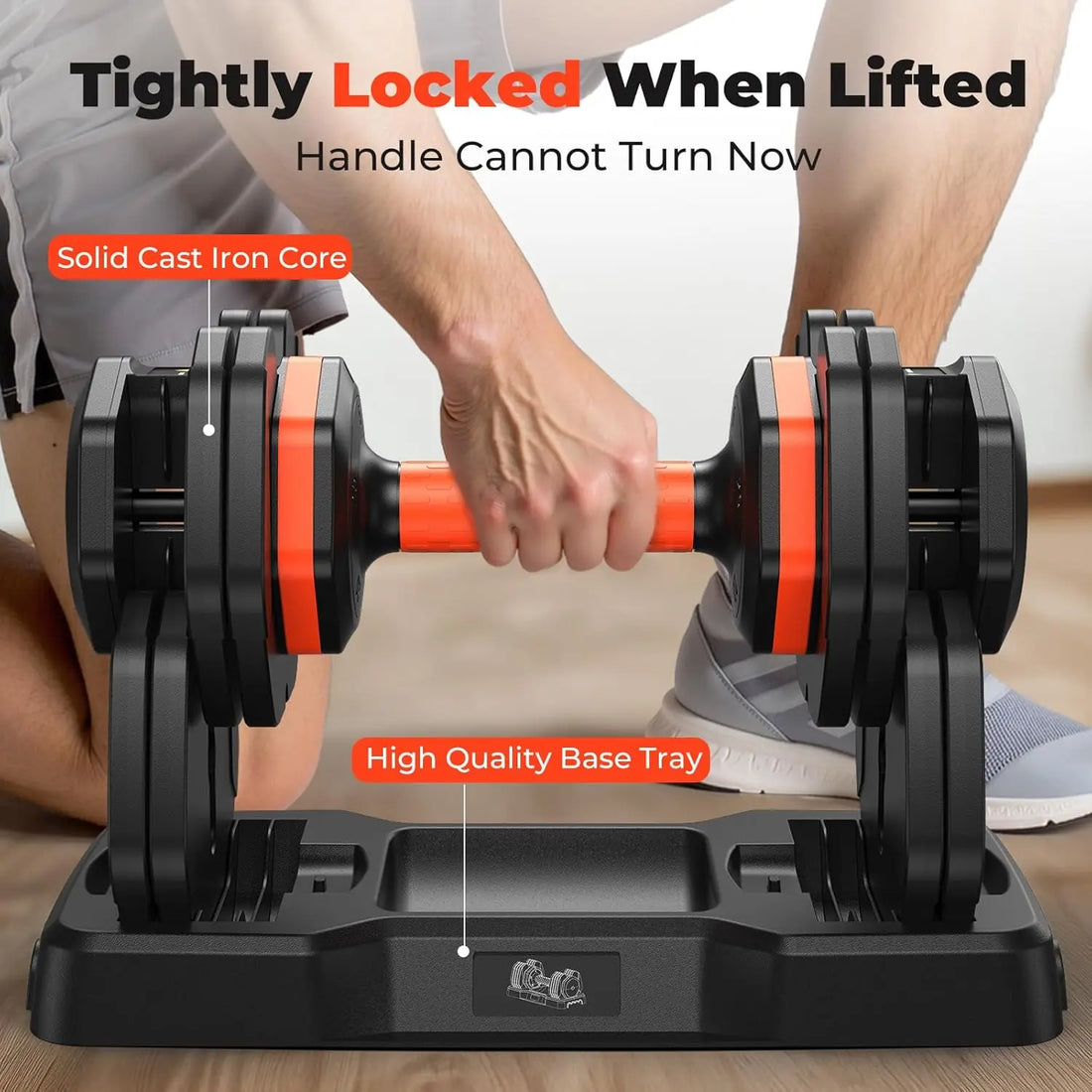 Adjustable 25LB Dumbbell Set – Anti-Slip Handle