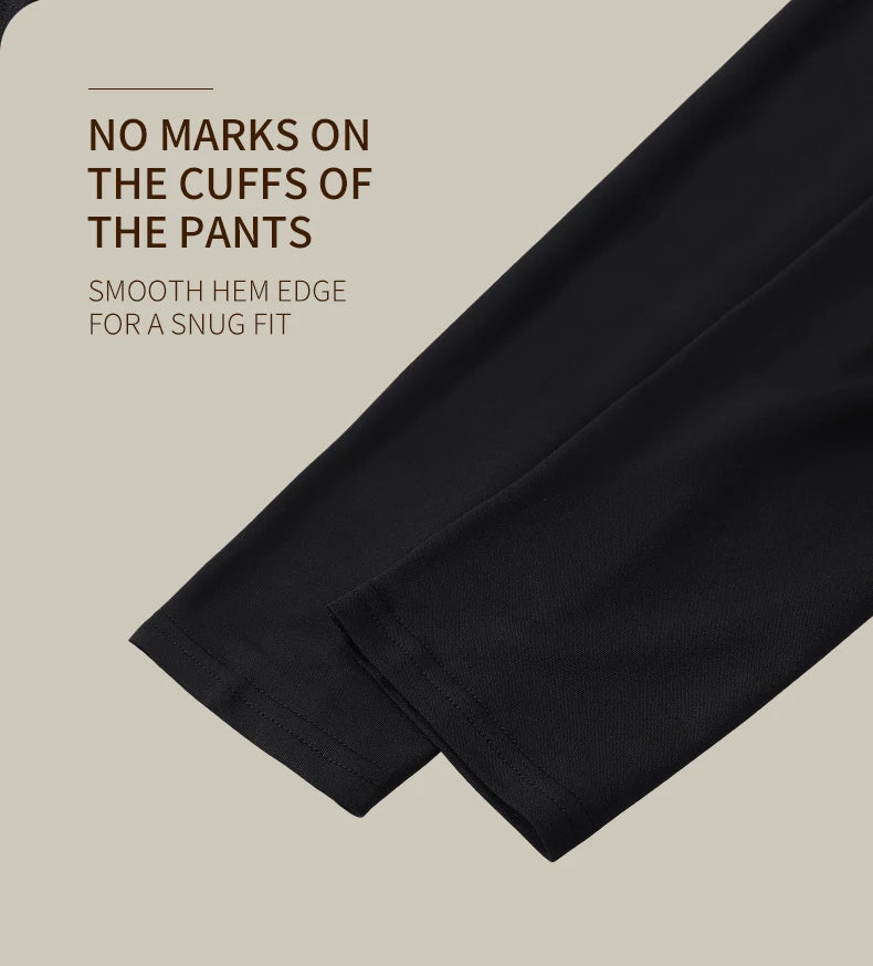 Men’s Warm Plush Sports Pants – Slim Fit & High Elasticity