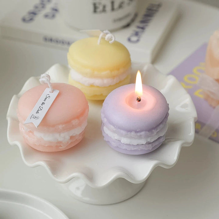Macaron-Shaped Soy Wax Scented Candle