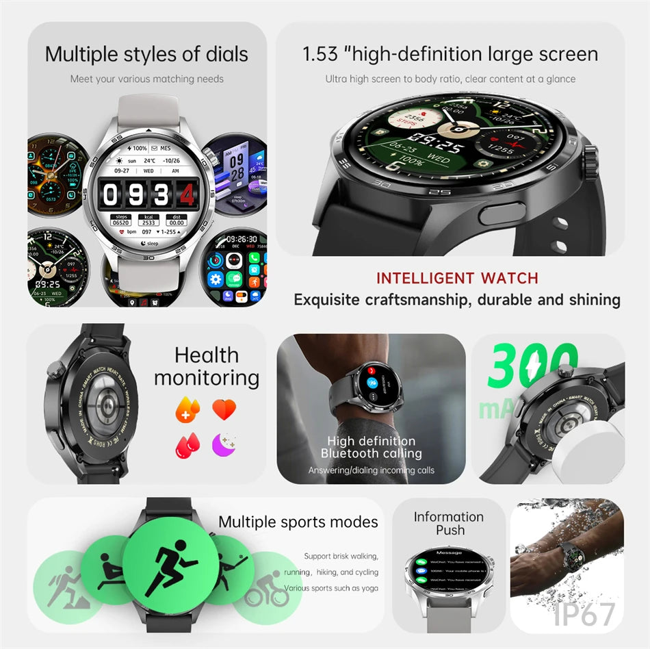 Huawei GT5 Pro GPS Smartwatch – AMOLED Heart Rate