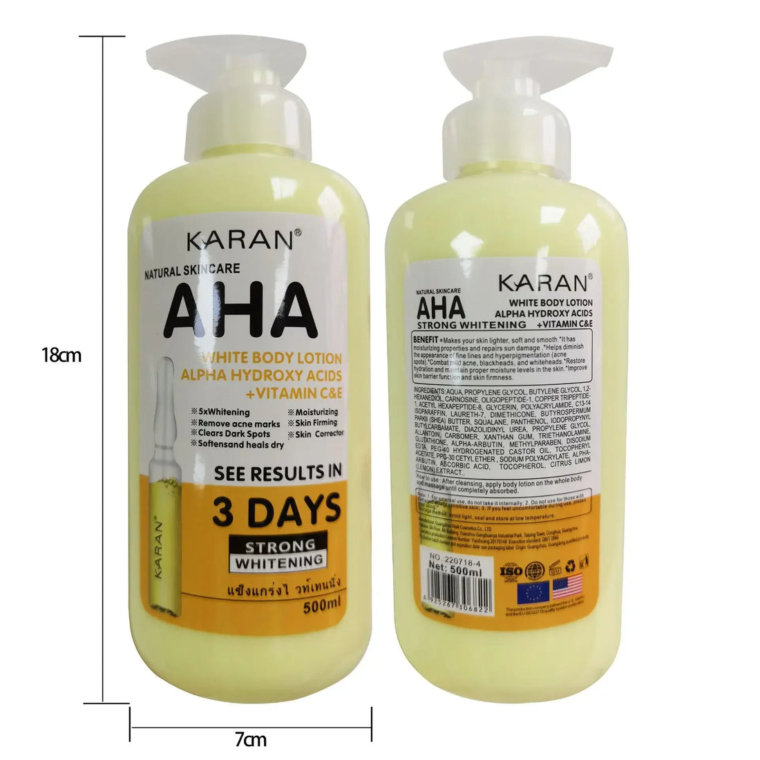 Whitening Body Cream – Hydroxy Acids & Vitamin C&E