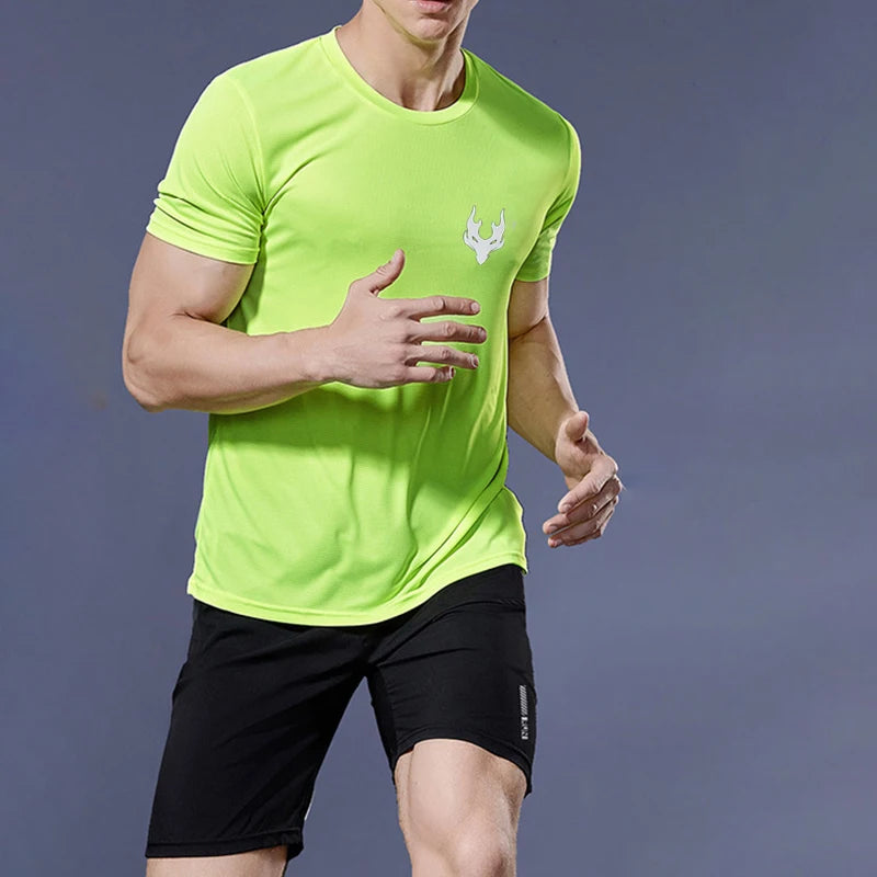 Men’s Quick-Dry Running & Sports T-Shirt – Summer Gym Tee