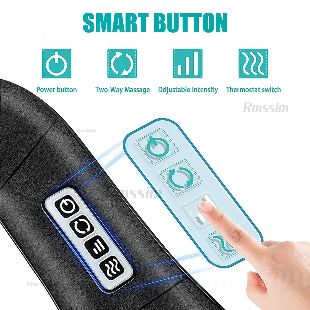 Heated Shiatsu Neck & Shoulder Massage Pillow