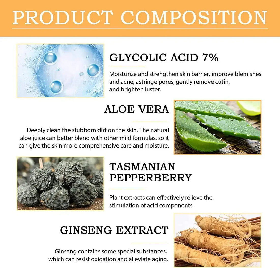 Glycolic Acid 7% Exfoliating Toning Solution – Acne & Skin Renewal